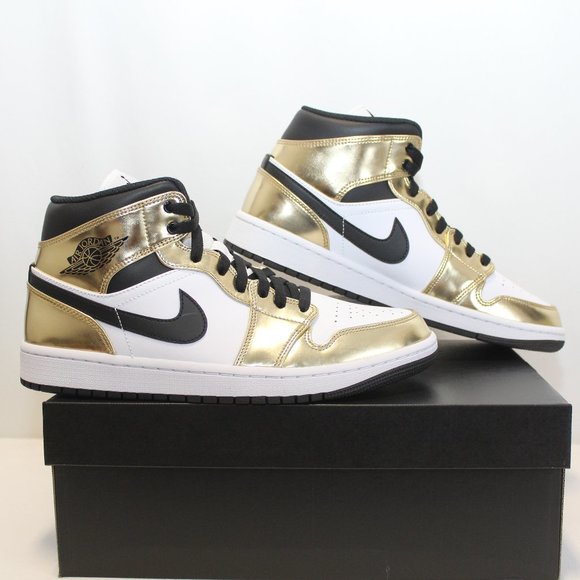 Nike Air Jordan 1 Mid SE Metallic Gold/Black/White main image 4